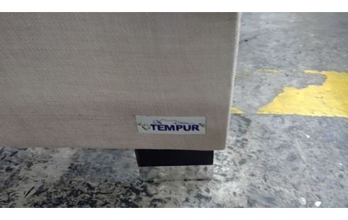 LIT TISSU BRUN  180X200 TEMPUR