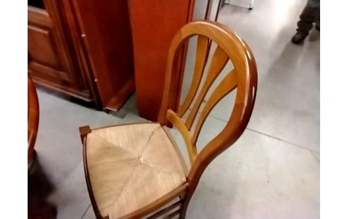 4 CHAISES PAILLEES STYLE LP