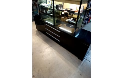 MEUBLE TV LAQUÉ NOIR