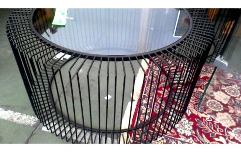 SALONTAFEL ROND ZW MET