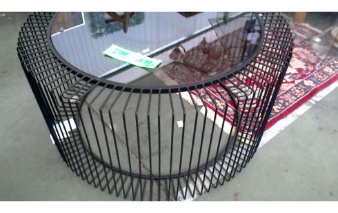 SALONTAFEL ROND ZW MET