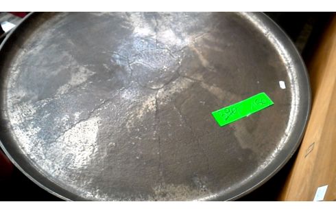 MESA DE SALÓN REDONDO COBRE