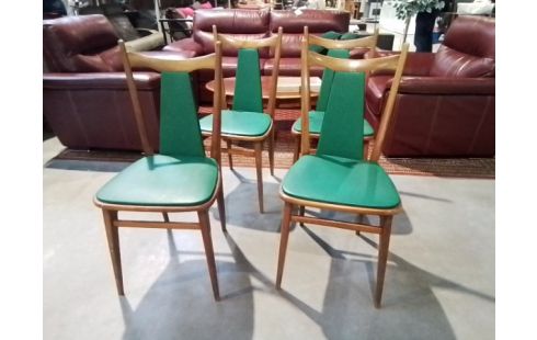 LOT DE 4 CHAISES ANNÉE 60