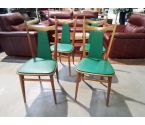 LOT DE 4 CHAISES ANNÉE 60