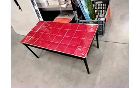 TABLE BASSE CARRELAGE VINTAGE