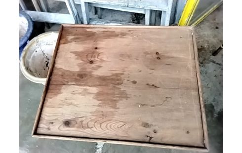 BUREAU TABLETTE BOIS CIRÉ