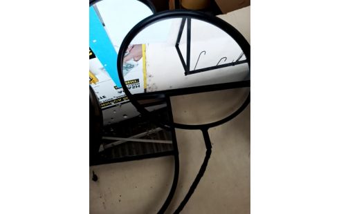 MIROIR TRIPTYQUE DESIGN MÉTAL