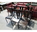 LOT DE 6 CHAISES EN MÉTAL