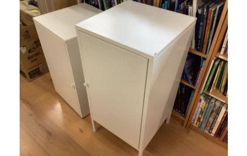 MEUBLE BLANC MÉTAL 92X45X45