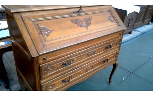 SECRETAIRE CHENE BRETON 2 TIROIRS