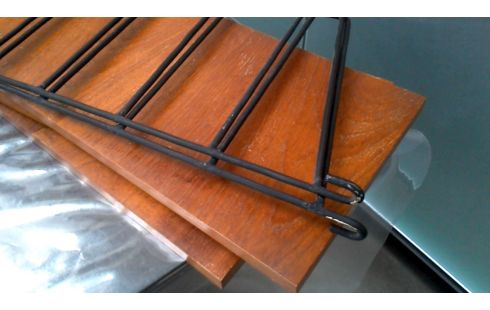 REGAL, , KLEIDERHAKEN. IM VINTAGE-STIL SCHMIEDEEISEN PALISANDER