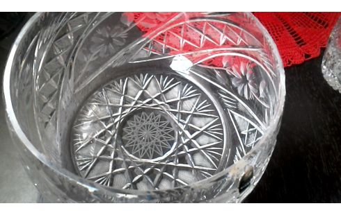 SCHÜSSEL BOHEMISCH FACETTIERT KRISTALL