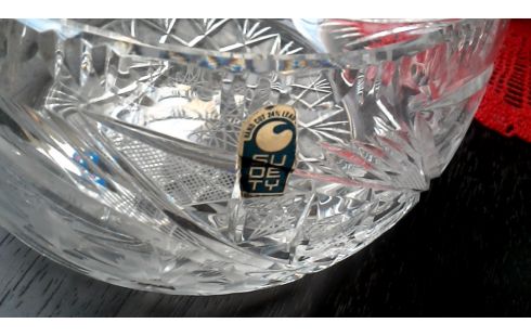 SCHÜSSEL BOHEMISCH FACETTIERT KRISTALL