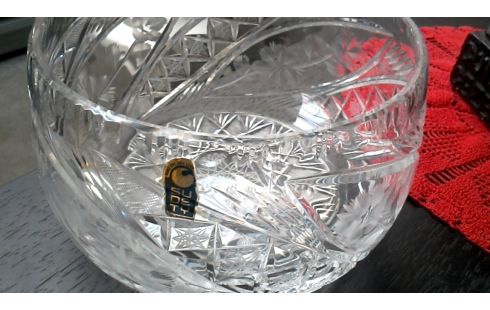 SCHÜSSEL BOHEMISCH FACETTIERT KRISTALL