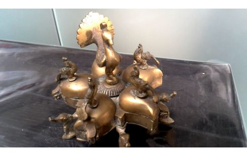 OBJET DECO, , POT A EPICES INDES BRONZE