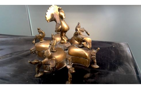 OBJET DECO, , POT A EPICES INDES BRONZE