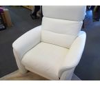 FAUTEUIL CUIR ELECTRIQUE BLANC