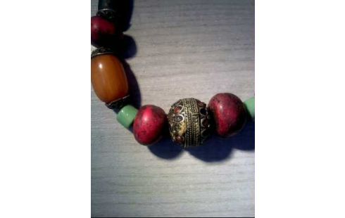 KETTE BERBER-PERLE AFRIKANSICH BUNT