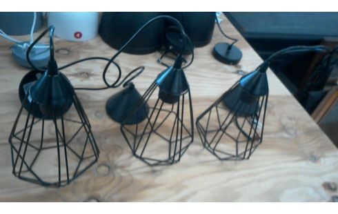 HANGLAMP 1 METAAL ZWART