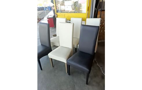 LOT DE 6 CHAISES MODERNES