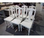 LOT DE 6 CHAISES BLANCHES