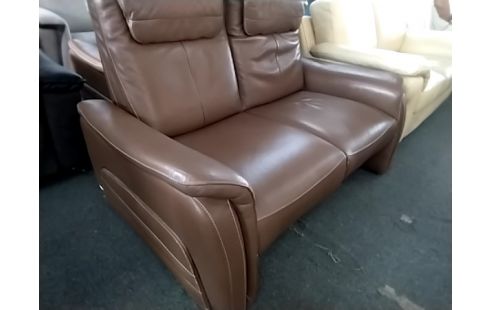 CANAPE 2 PLACES CUIR ELECTRIQUE