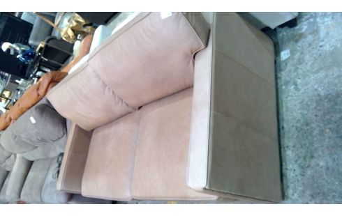 CANAPE CUIR BRUN 2 PLACES