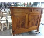 BUFFET BAS EN NOYER 2 PORTES 3 TIROIRS