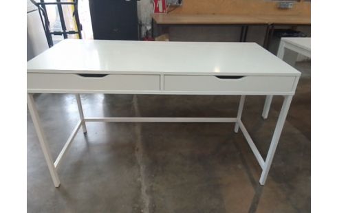 BUREAU IKEA 2 TIROIRS BLANC
