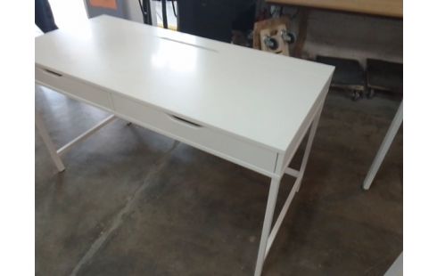 BUREAU IKEA 2 TIROIRS BLANC