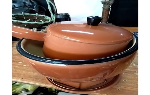 SERVICE Fondue marron metal