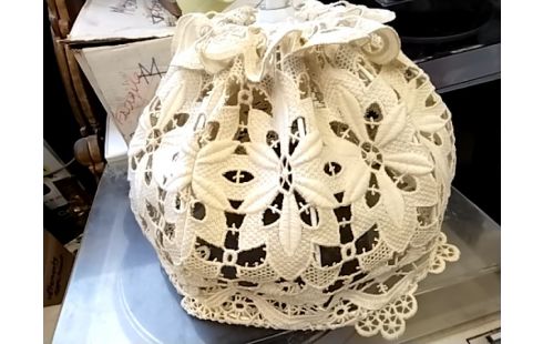 LUSTRE Abat jour coton creme