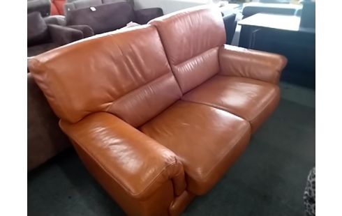 CANAPE CUIR FAUVE