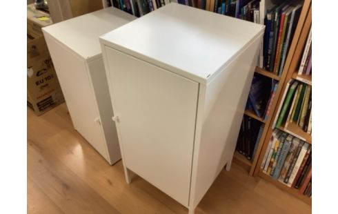 MEUBLE BLANC MÉTAL 92X45X45