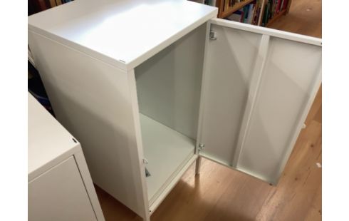 MEUBLE BLANC MÉTAL 92X45X45