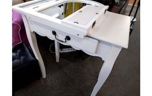 COIFFEUSE BLANCHE 1 TIROIR