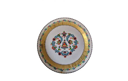 ASSIETTE DECO MÉTAL ÉMAILLÉ TRAVAIL AUTRICHIEN PX PCS