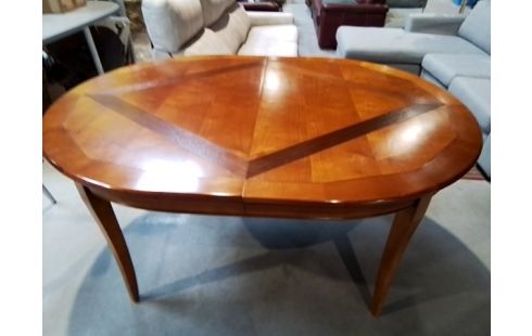 TABLE OVALE MERISIER +2ALL