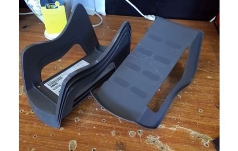 LOT DE 4 RANGE CHAUSSURES PLASTIQUE GRIS IKEA