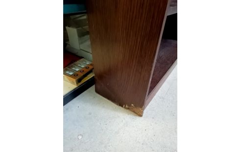 ETAGERE BIBLIOTHEQUE STYLE CHÊNE FONCÉ