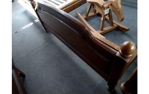 LIT 140X190 BOIS RUSTIQUE SANS SOMMIER