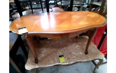 TABLE BASSE OVALE MERISIER