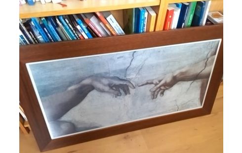 CADRE MAIN DE DIEU ET ADAM