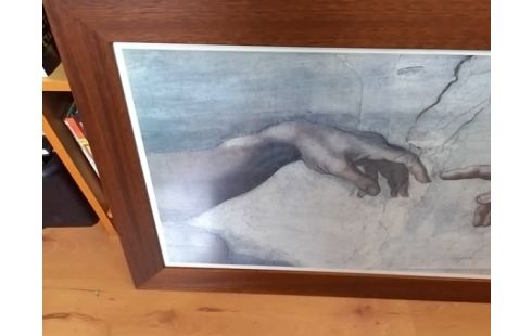 CADRE MAIN DE DIEU ET ADAM