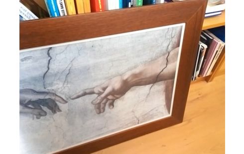 CADRE MAIN DE DIEU ET ADAM