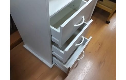 MEUBLE DE RANGEMENT BLANC 3T 1P