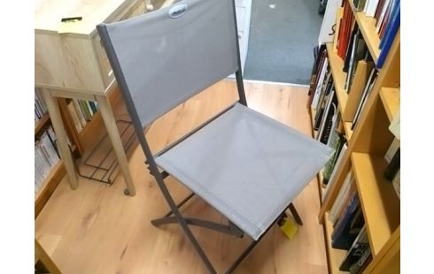 CHAISE PLIANTE GRISE