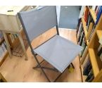 CHAISE PLIANTE GRISE