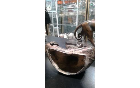 STATUE BOUDDHA EN  BRONZE