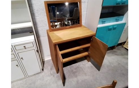 MEUBLE SALLE DE BAINS EN TECK AVEC MIROIR